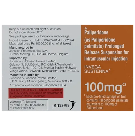 invega sustenna 100mg injection